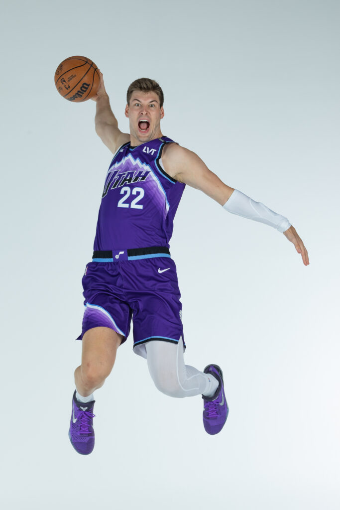 Utah Jazz Media Day portrait of Kyle Filipowski 